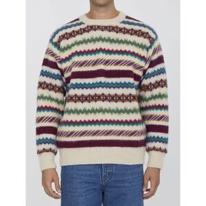 HOWLIN Men's Fair Isle Knit Wool Sweater Men Beige Sweaters & Cardigans